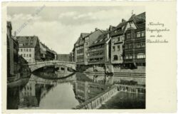 nürnberg, pegnitzpartie an der fleischbrücke