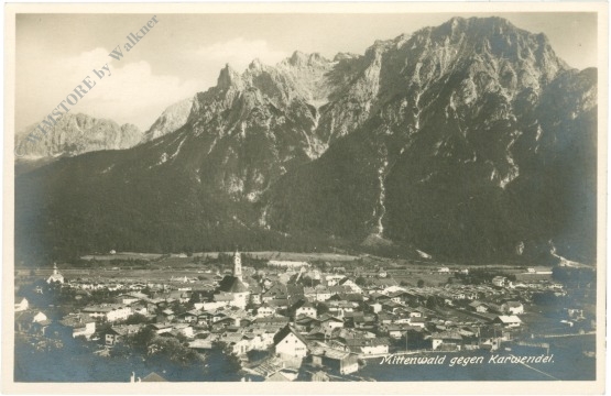 mittenwald, gegen karwendel mittenwald, gegen karwendel