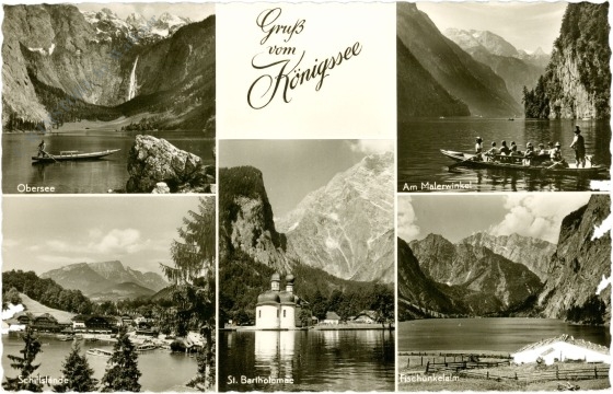 königsee, multiansicht