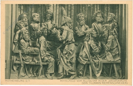 rothenburg, mittelfeld vom blutaltar in der jakobskirche