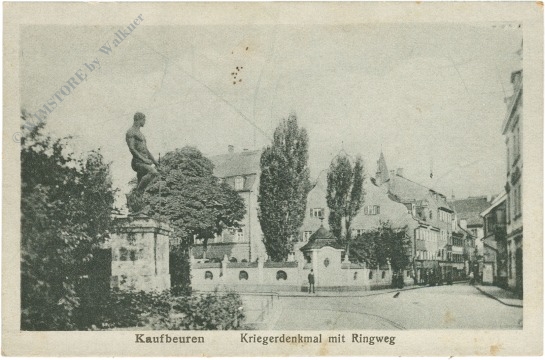 kaufbeuren, kriegerdenkmal mit ringweg