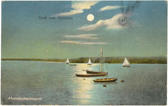 berlin, mondscheinnacht am wannsee