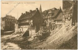 hamburg, alte häuser bei der niedernstraße