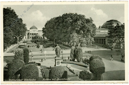 wiesbaden, kurhaus mit staatstheater