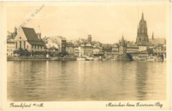 frankfurt am main, mainkai beim eisernen steg
