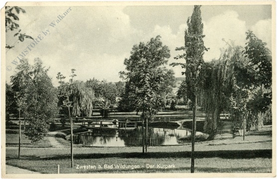 zwesten, bei bad wildungen, der kurpark