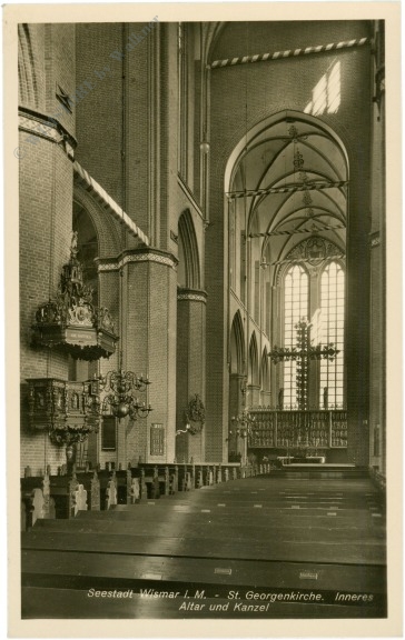 wismar, st. georgenkirche, inneres