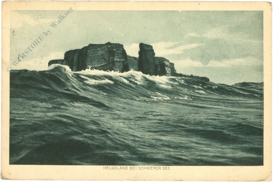 helgoland, bei schwerer see