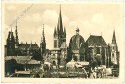 bad aachen, rathaus und dom