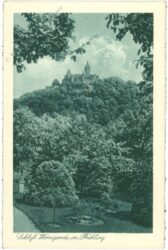 wernigerode, schloss im frühling