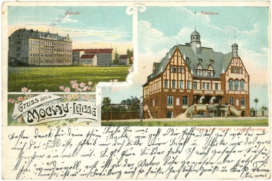 leipzig, mockau, gruss aus