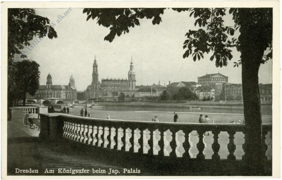 dresden, am königsufer beim jap. palais