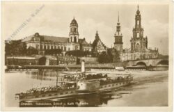 dresden, ständehaus, schloss und kath. hofkirche