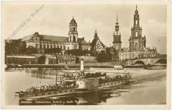 dresden, ständehaus, schloss und kath. hofkirche
