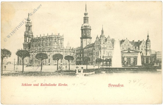 dresden, schloss und kath. kirche