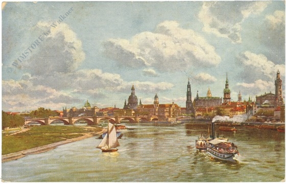 dresden, blick von der marienbrücke