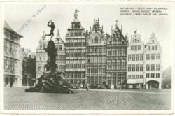 antwerpen, großer markt und brabo