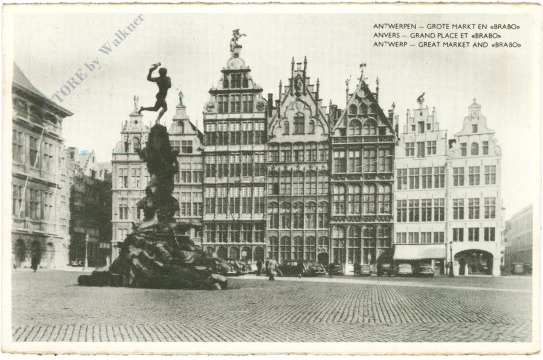antwerpen, großer markt und brabo antwerpen, großer markt und brabo