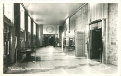 stratford upon avon, shakespeare memorial theatre, the main foyer