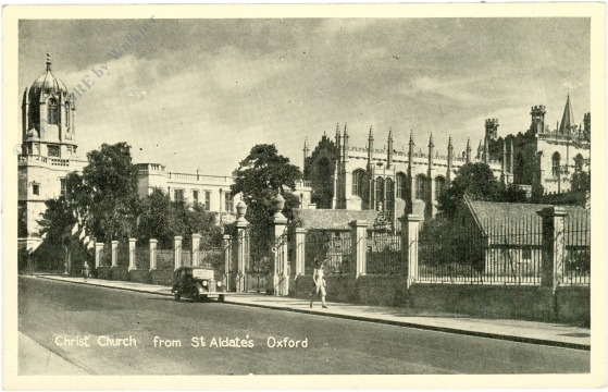 oxford, christ church from st. aldates