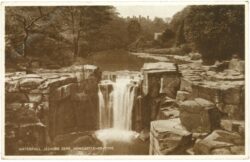 newcastle on tyne, jesmond dene, waterfall