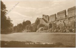 oxford, city wall, new college