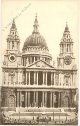 london, st. paul's cathedral, west front