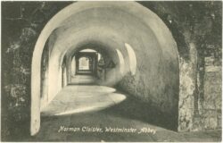 london, westminster abbey, norman cloister