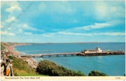 borunemouth, pier from west cliff