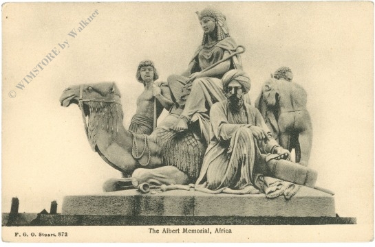 london, the albert memorial, africa