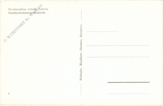 sarajevo, handarbeitenverkäuferin