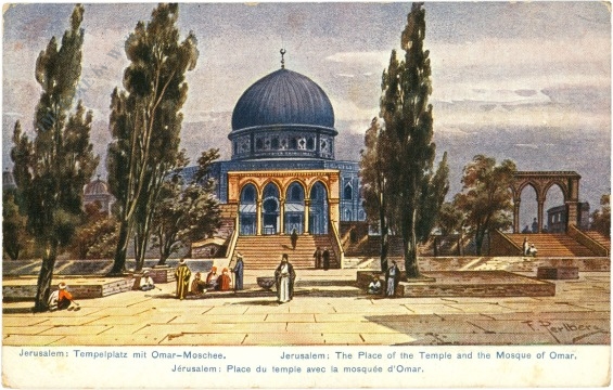 jerusalem, tempelplatz mit omar moschee