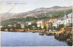 lovrano, villen am südstrand