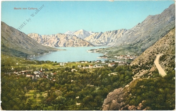 cattaro, bucht von