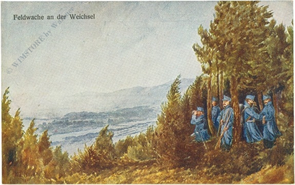 weichsel, feldwachse an der weichsel