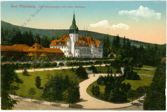 bad flinsberg, die kuranlagen mit dem kurhaus
