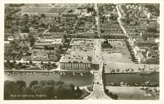 lidkoping, luftbild lidkoping, luftbild