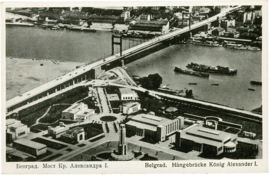 belgrad, hängebrücke könig alexander i. belgrad, hängebrücke könig alexander i.