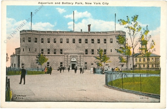 new york, new york city, aquarium und battery park