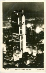 new york, new york city, radio city at night