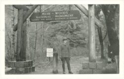 kalifornien, muir woods, entrance