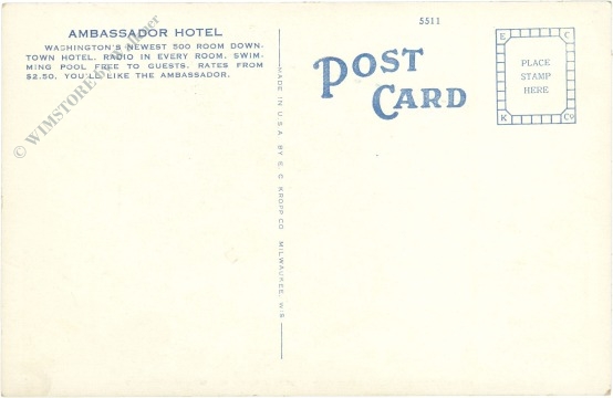 washington, d.c., ambassador hotel