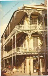 massachusetts, boston, lace balconies at royal and st. peter street