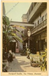 louisiana, new orleans, courtyard candles