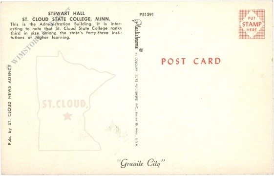 minnesota, st. cloud state college, stewart hall
