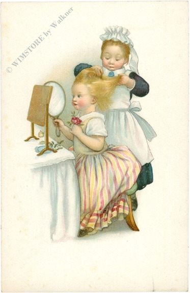mädchen werden die haare gemacht