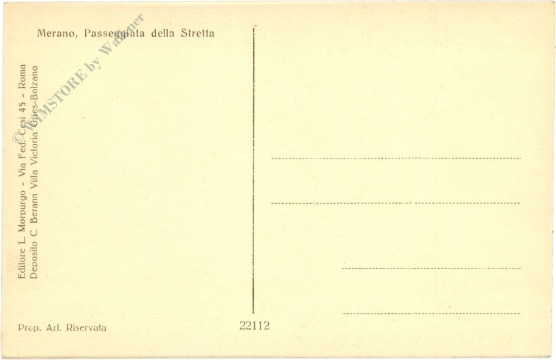 meran (merano), passeggiata della stretta