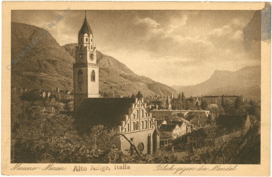 meran (merano), ausblick gegen die mendel