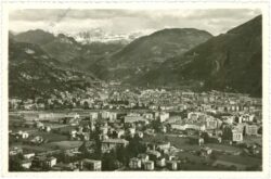 bozen (bolzano), panorama mit dem rosengarten