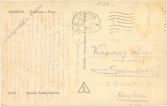 genua (genova), panorama und hafen